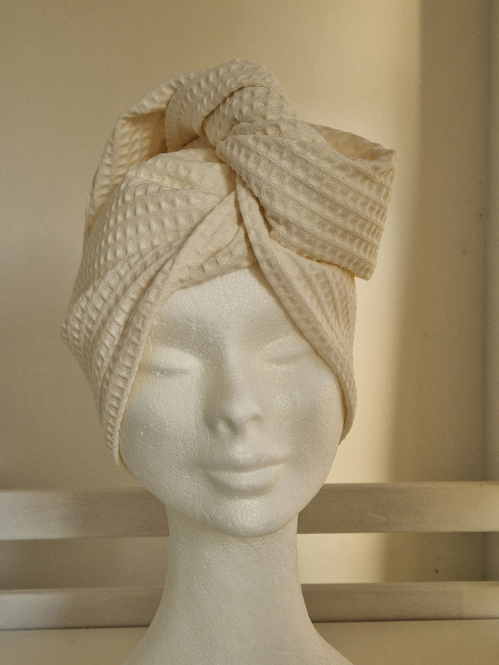 Towel turban made of waffle fabric (various colors) MADE TO ORDER