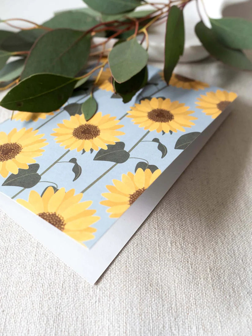 Auringonkukka-kortti, 2-osainen kortti