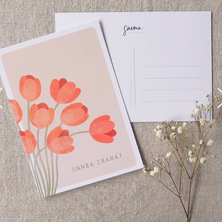 Saima Visuals Onnea ihana-kortti x Kaarnavilla