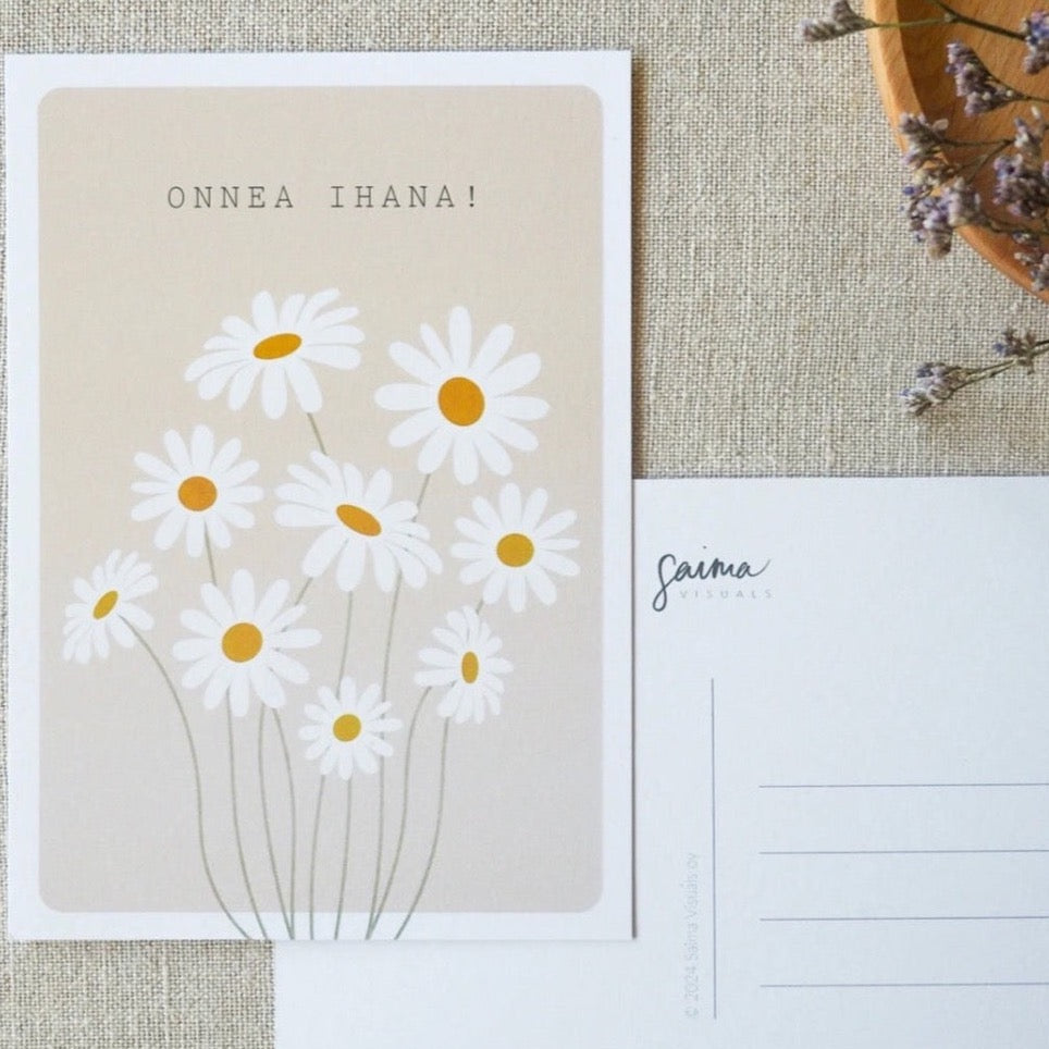 Saima Visuals Onnea ihana-kortti x Kaarnavilla