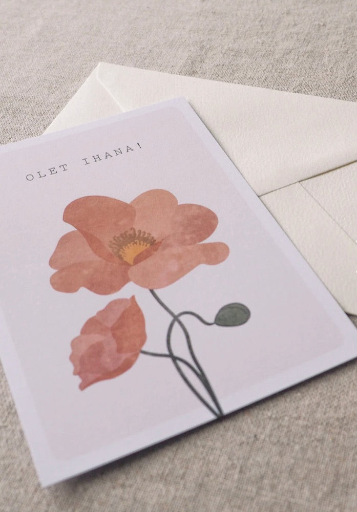 Saima Visuals Olet ihana-kortti x Kaarnavilla