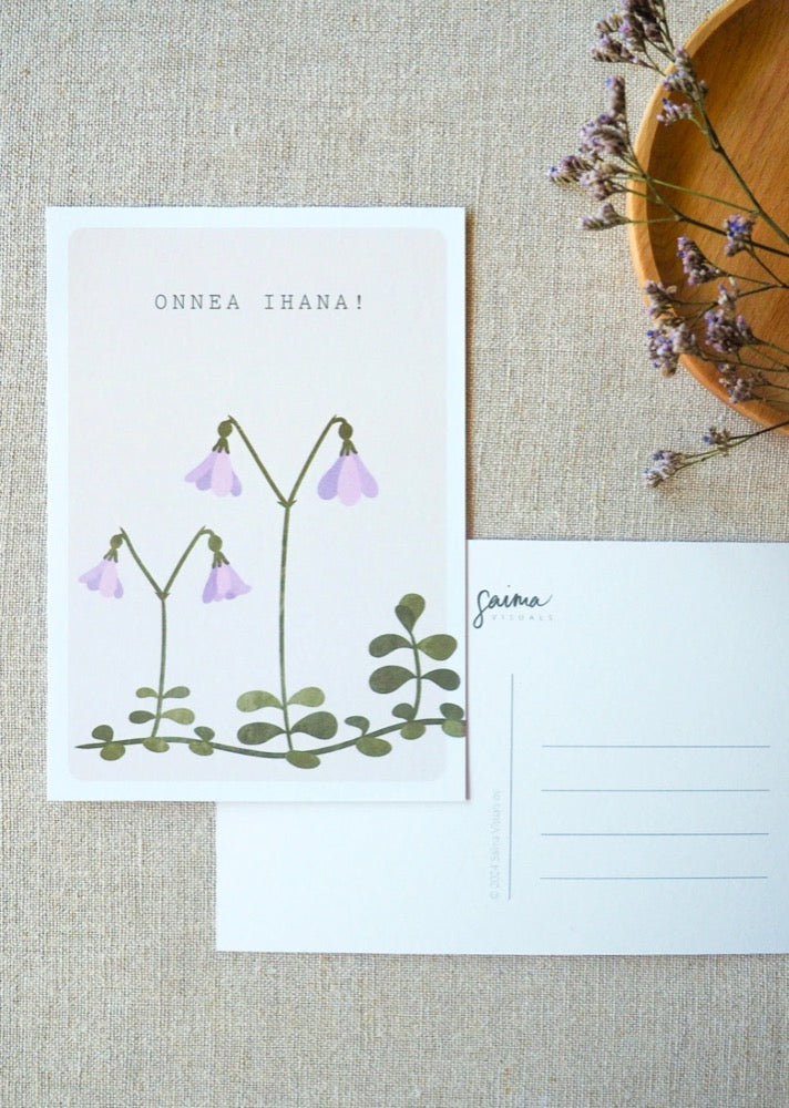 Saima Visuals Onnea ihana-kortti x Kaarnavilla