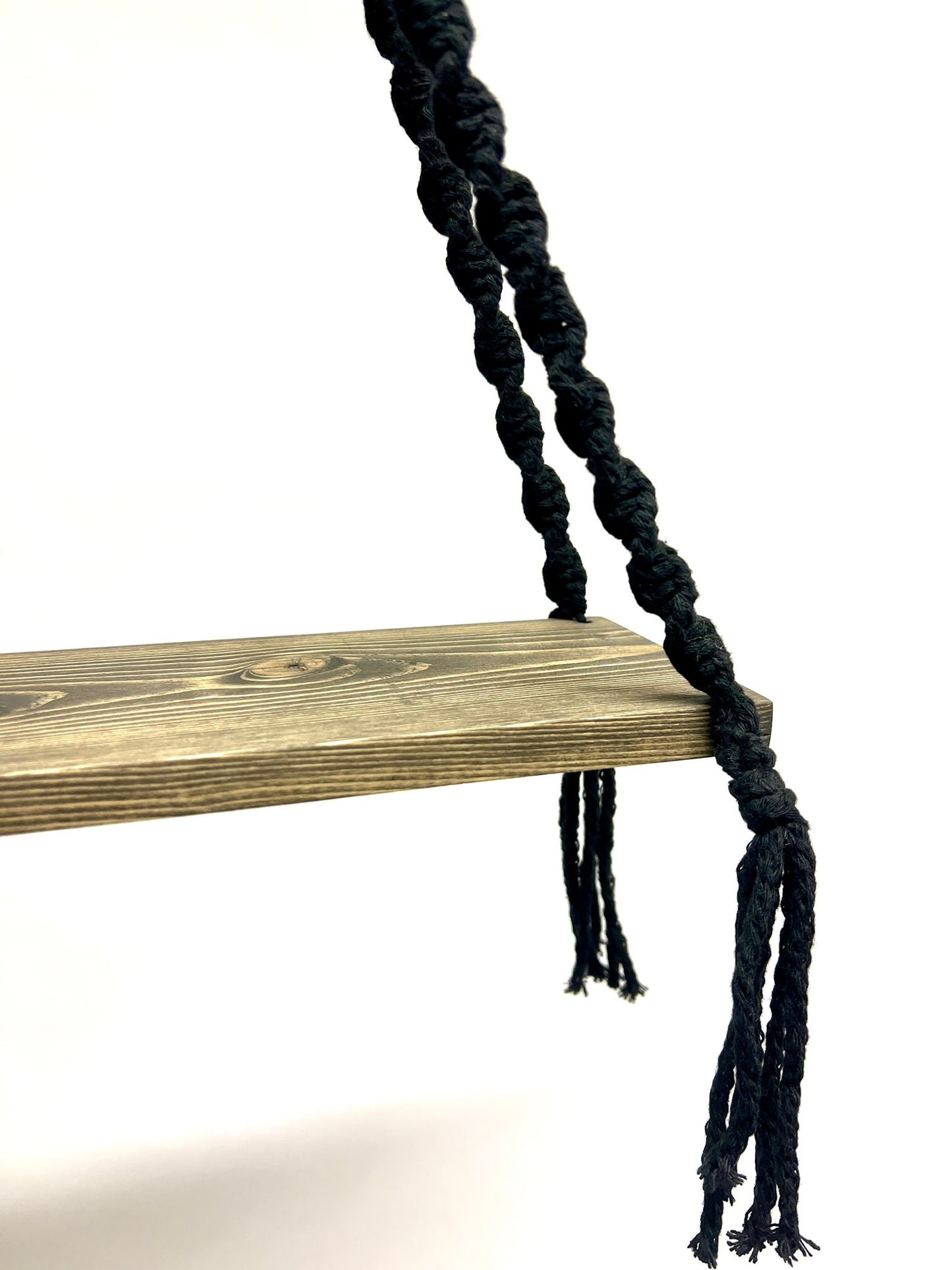 Macrame-hylly, kierrätyspuuvilla