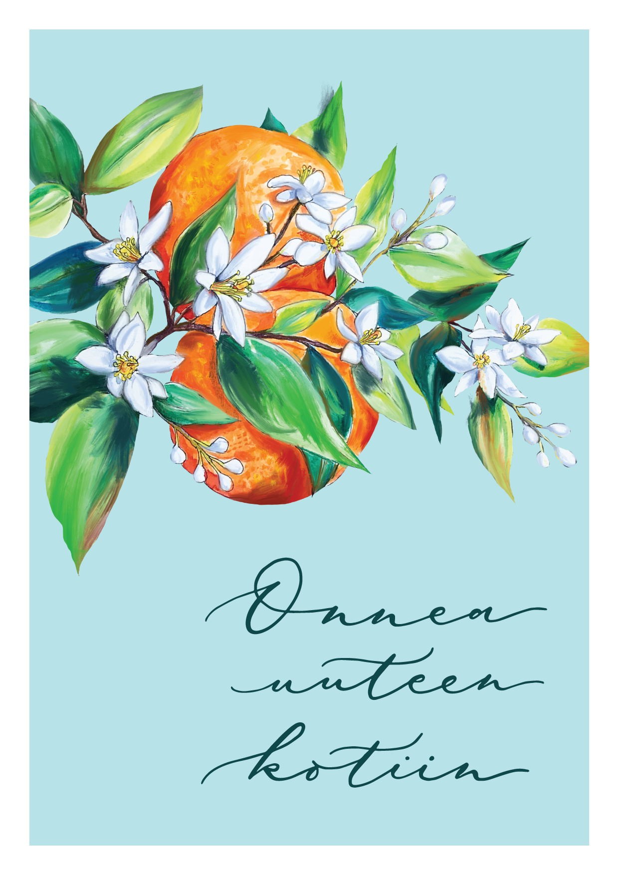 Onnea uuteen kotiin -postikortti, A6