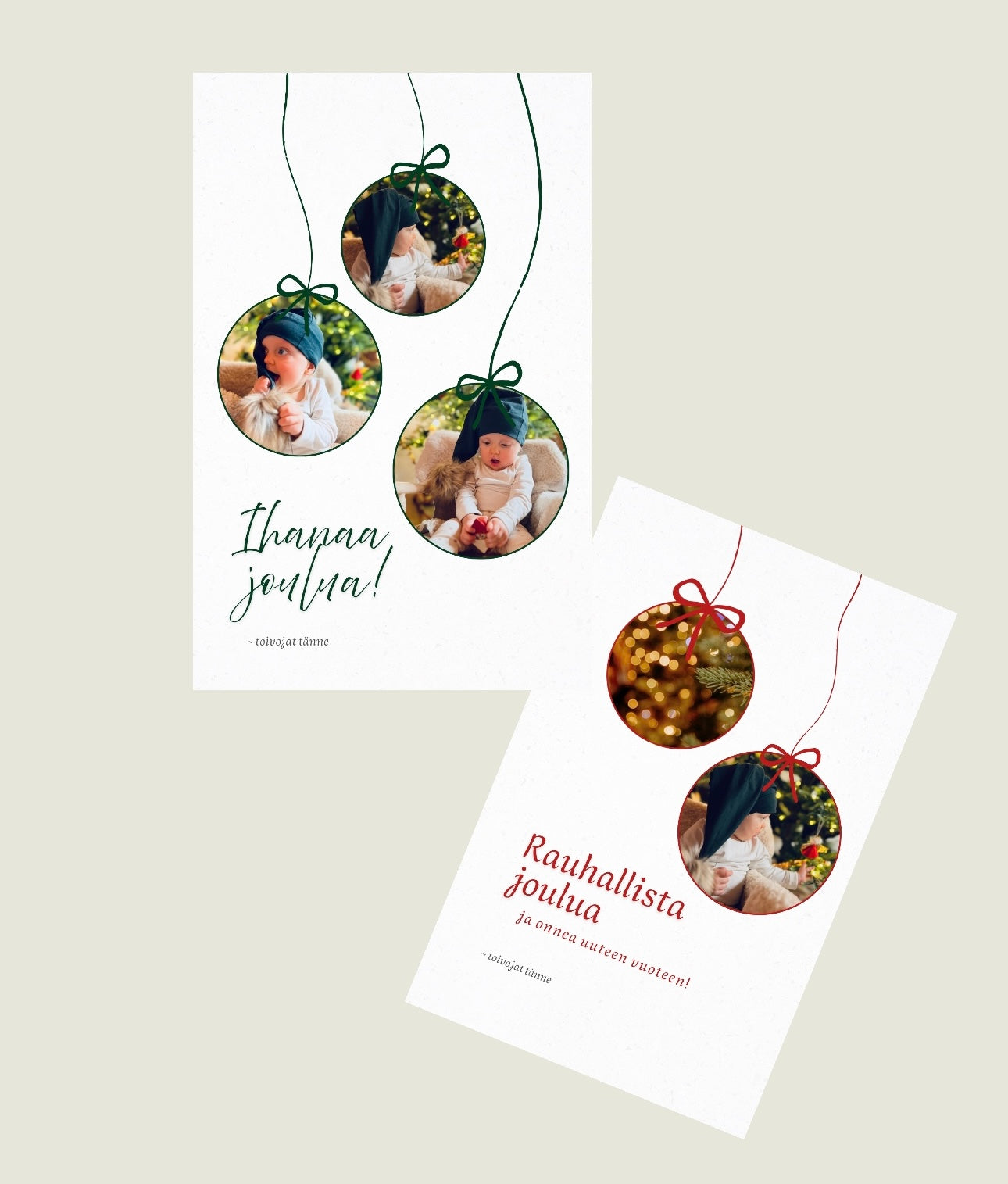 Digitaalinen joulukortti, kustomoitu joulukortti valokuvana (eri vaihtoehtoja)