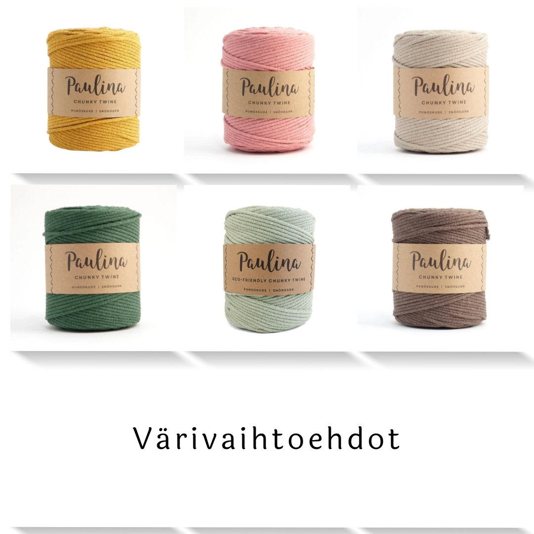 Nimikori, sisustuskori kierrätyspuuvillaa (eri värejä) TILAUSTUOTE