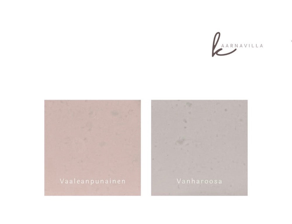 Nella-alunen, akryylihartsia, eri värejä