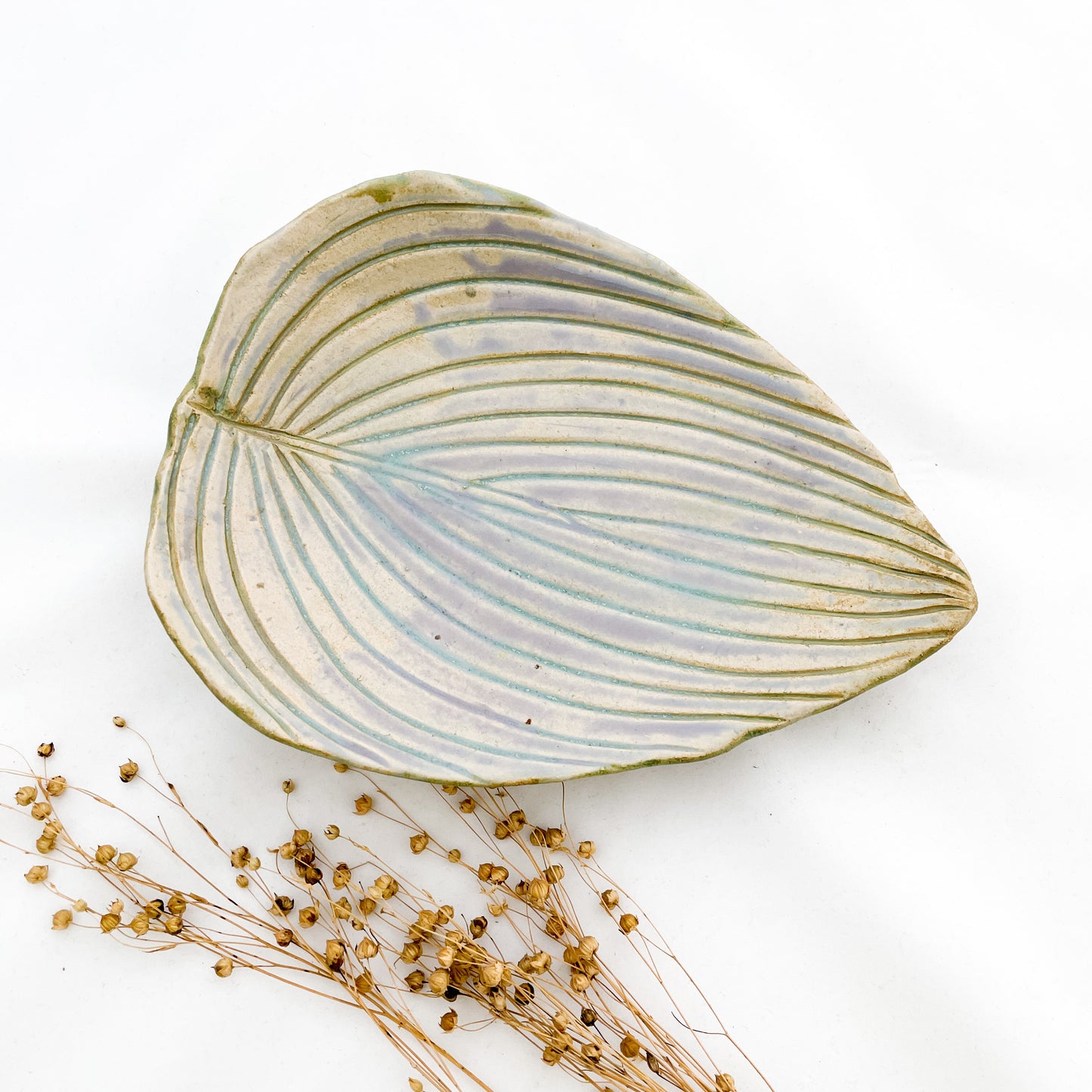 Lehdet - keraaminen kulho, uniikki (eri värejä ja malleja)