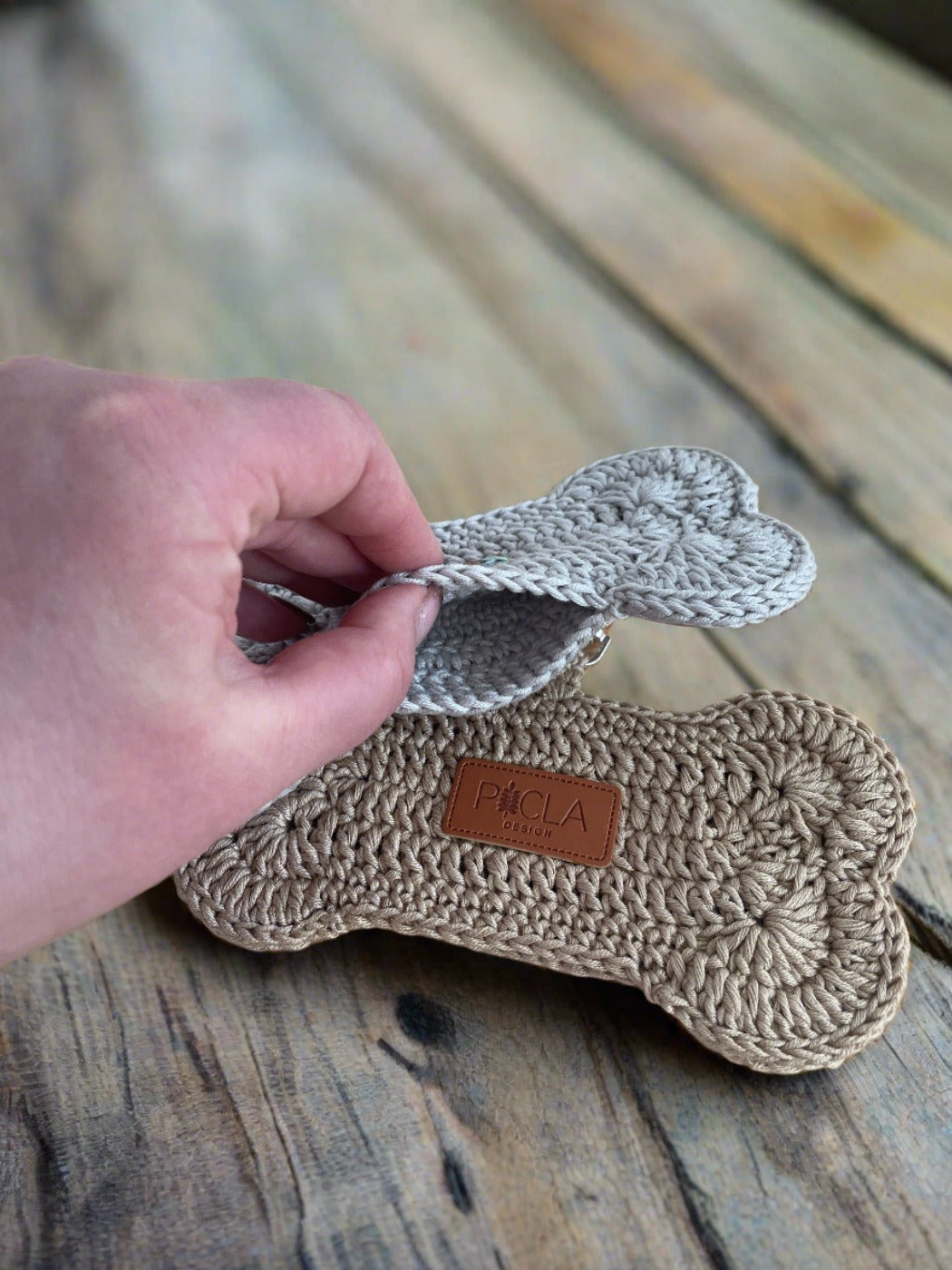 Kamu-muovipussitasku, 100% puuvilla (eri värejä)