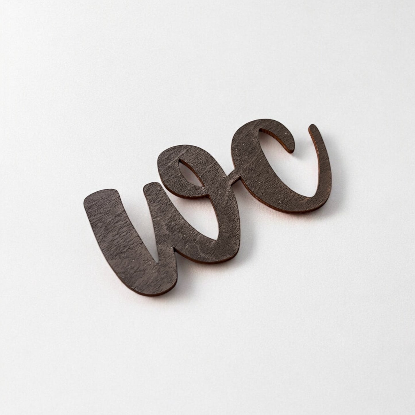 Wc-kyltti, puunvärinen tai musta