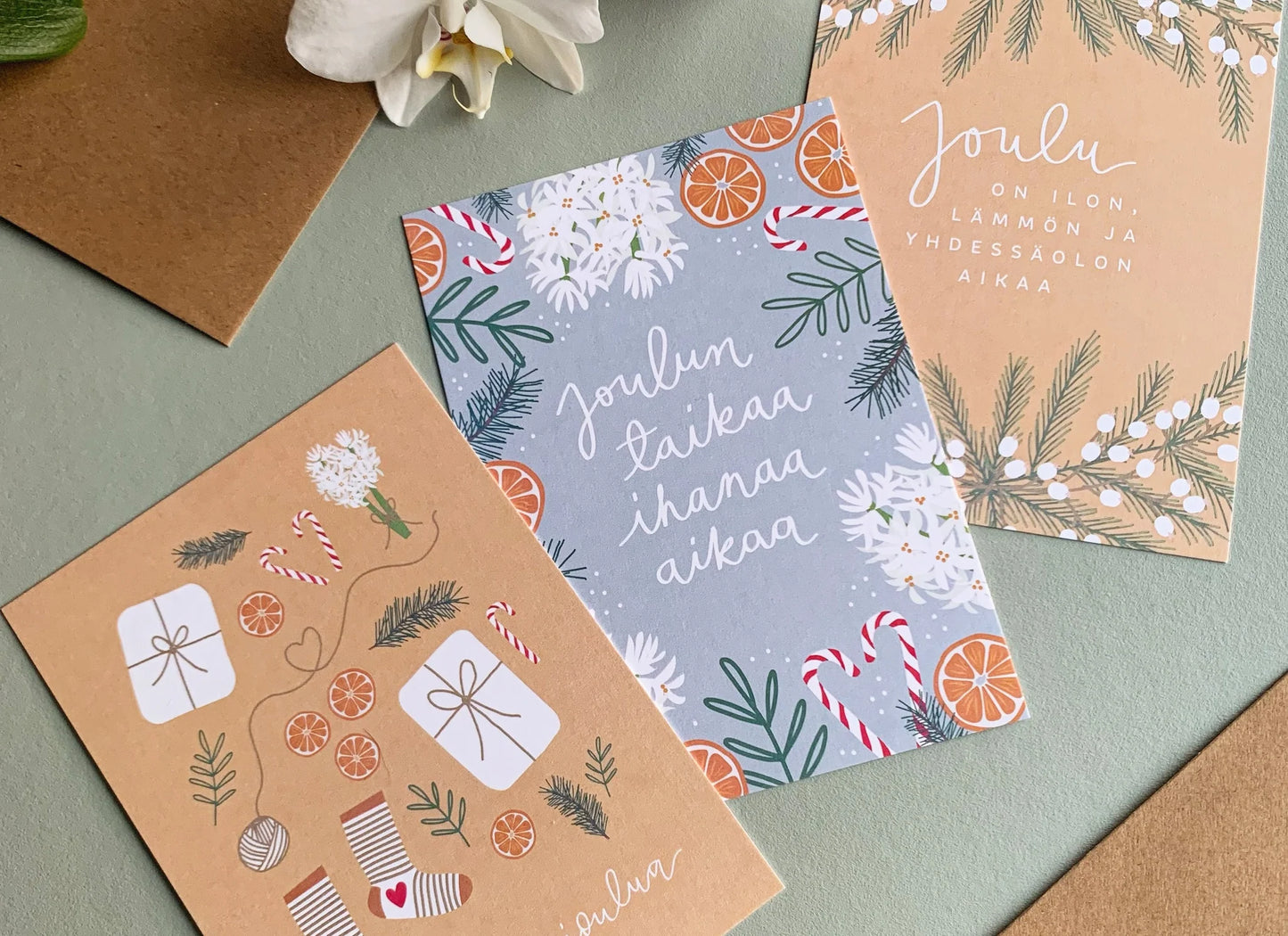 Joulukollaasi - joulukortti