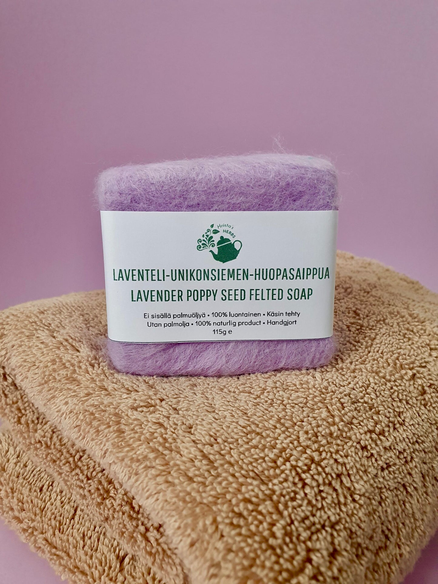 Laventeli-unikonsiemen -huopasaippua, 50 g
