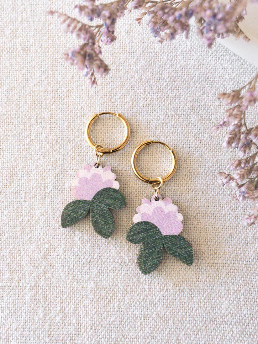 Milja-korvakorut, vaneriset apilakorvikset