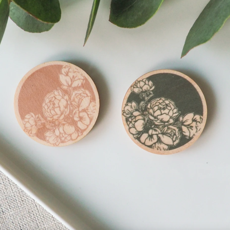 Jääkaappimagneetti koivuvaneria, eri kuvia