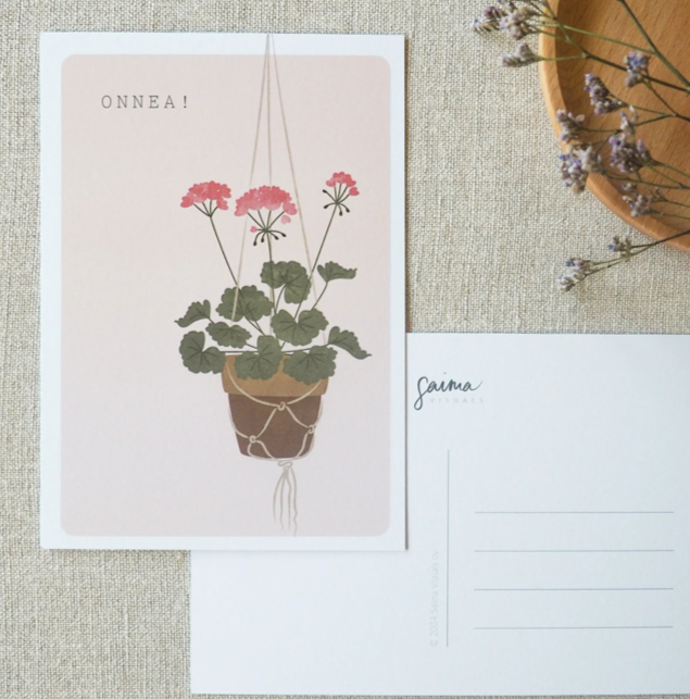 Saima Visuals Onnea-kortti x Kaarnavilla