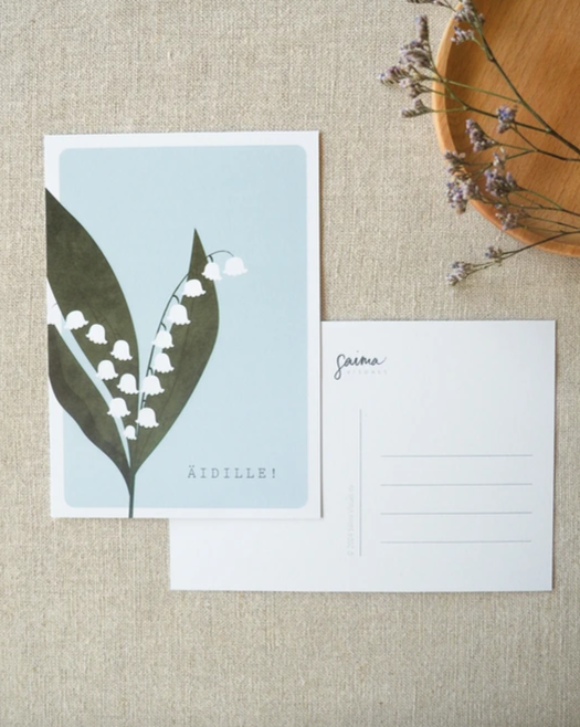 Saima Visuals kortti äidille x Kaarnavilla