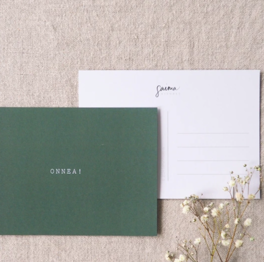 Saima Visuals Onnea-kortti x Kaarnavilla