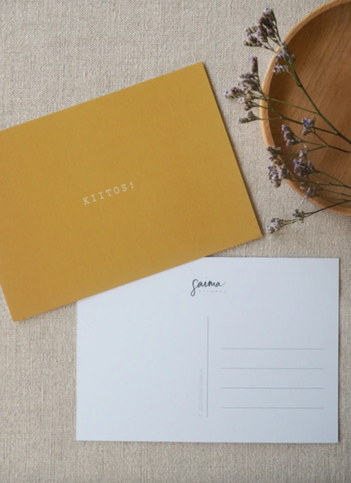 Saima Visuals kiitos-kortti x Kaarnavilla