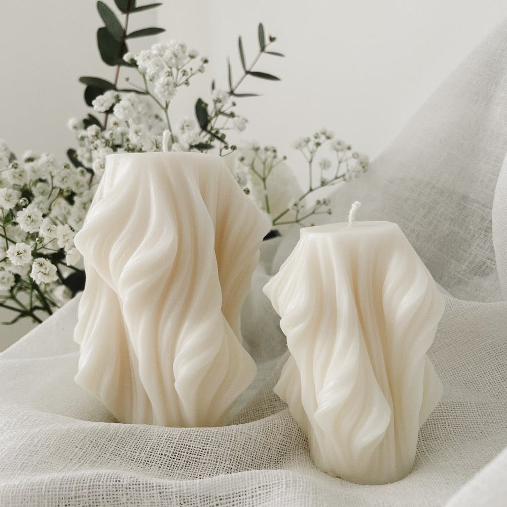 Noor, s-kokoinen, oliivivahakynttilä