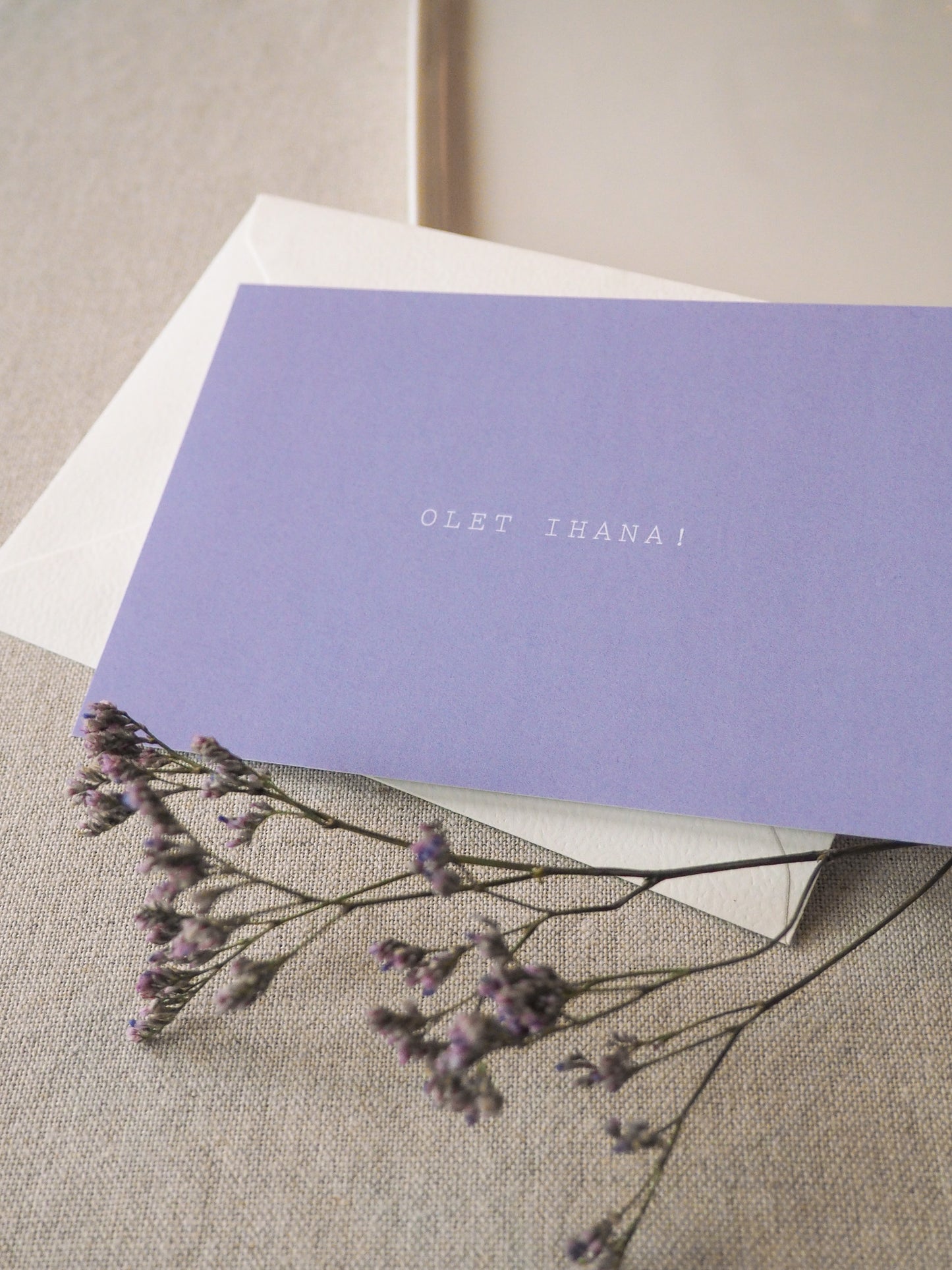 Olet ihana -postikortti, laventeli