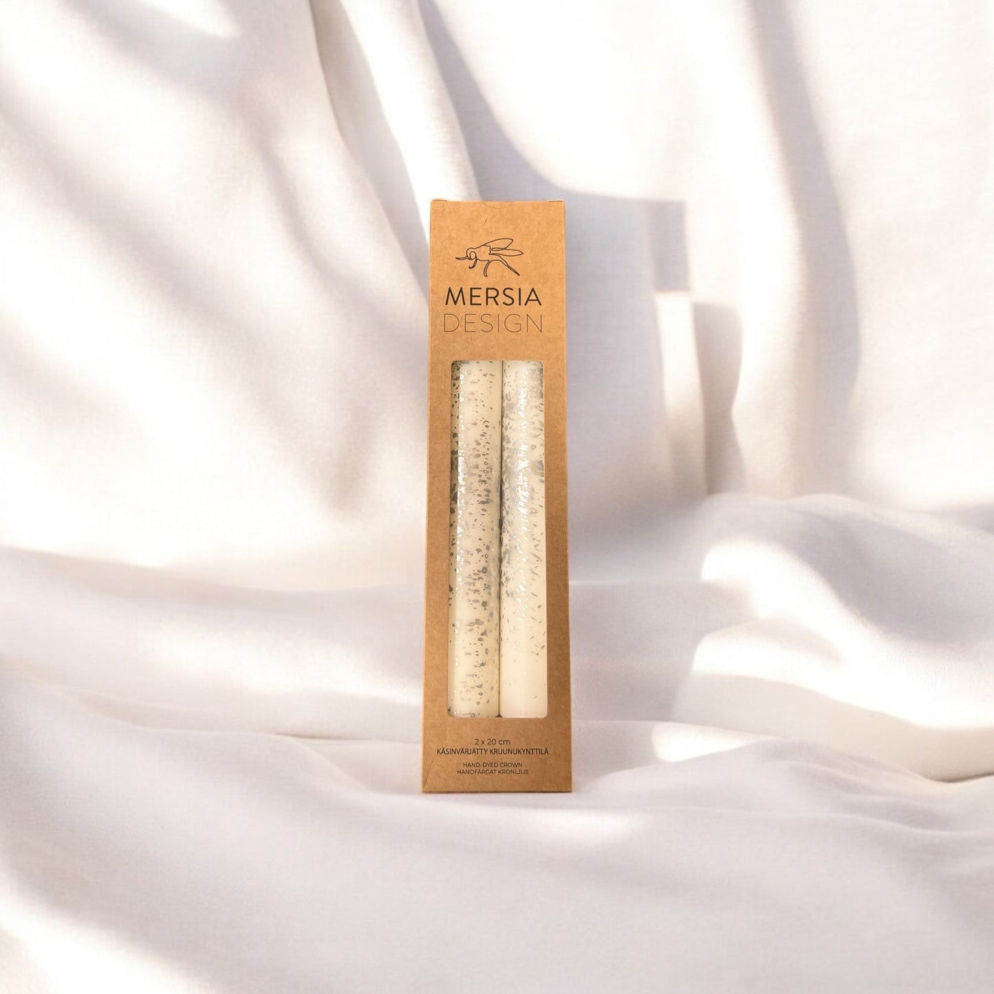 Crown candle, silver nugget (various colors)