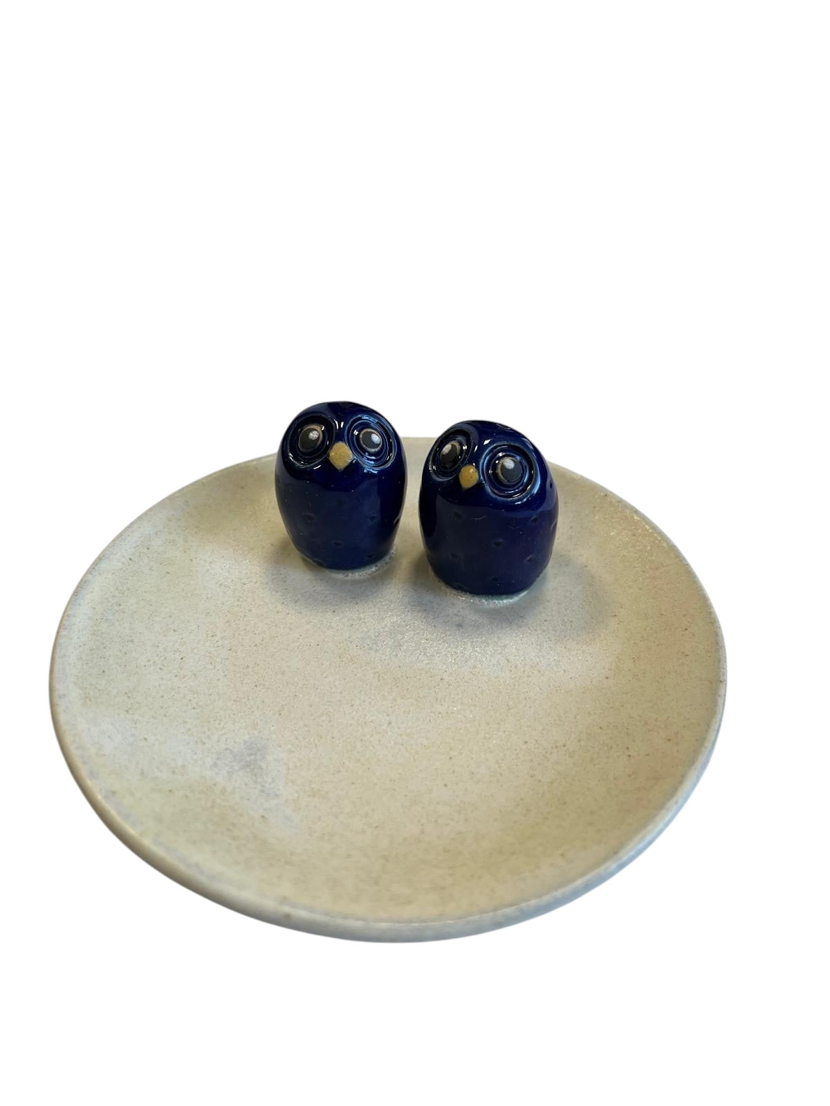 Owl coaster, ceramic (various colors)