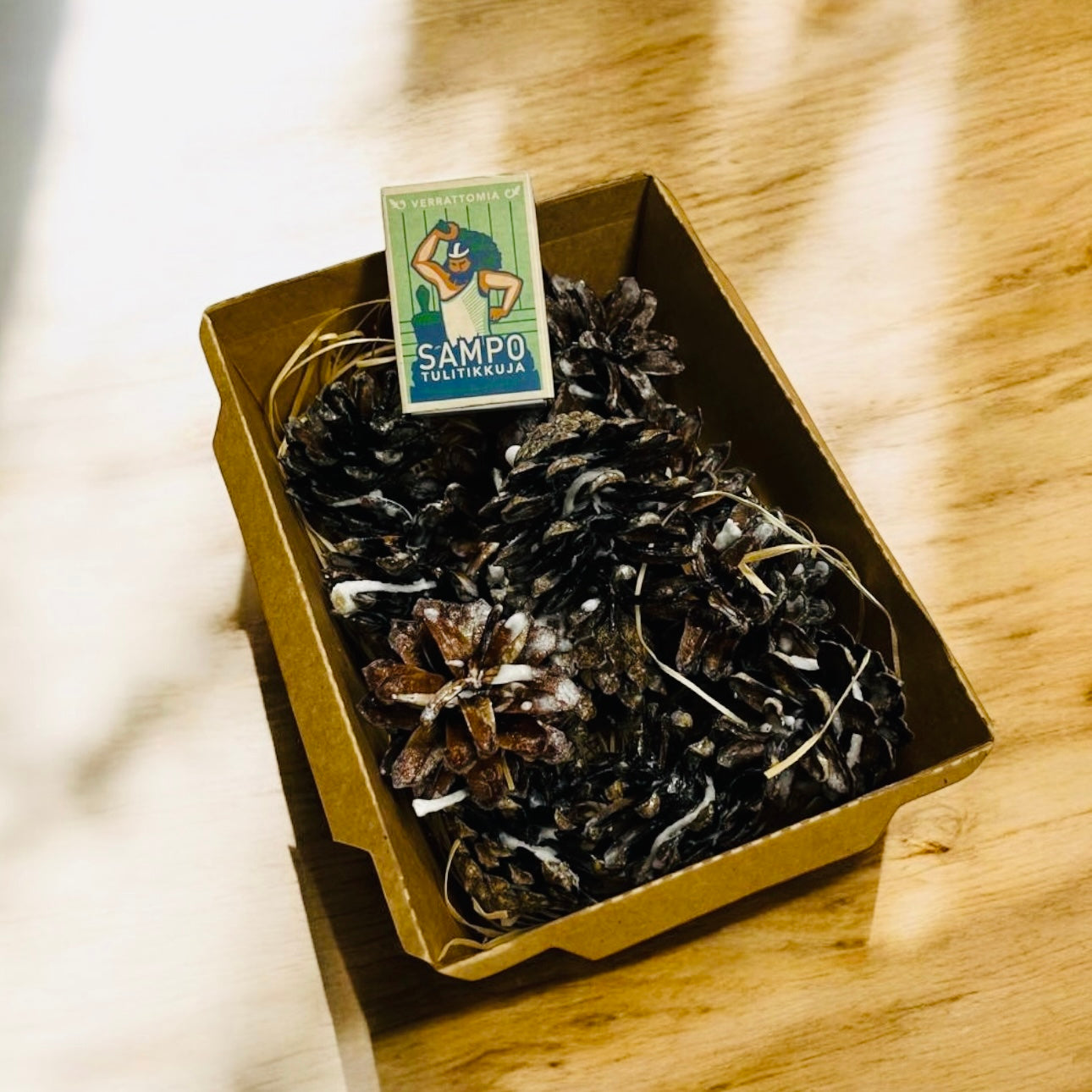 Sytykekäpyrasia, mökille tai tuliaiseksi