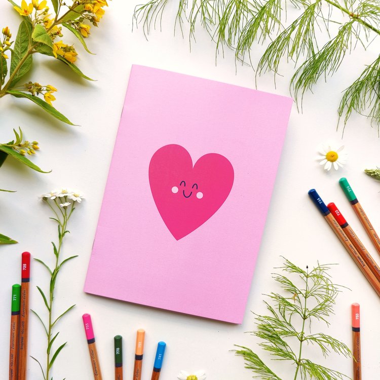 Red heart-vinyylitarra