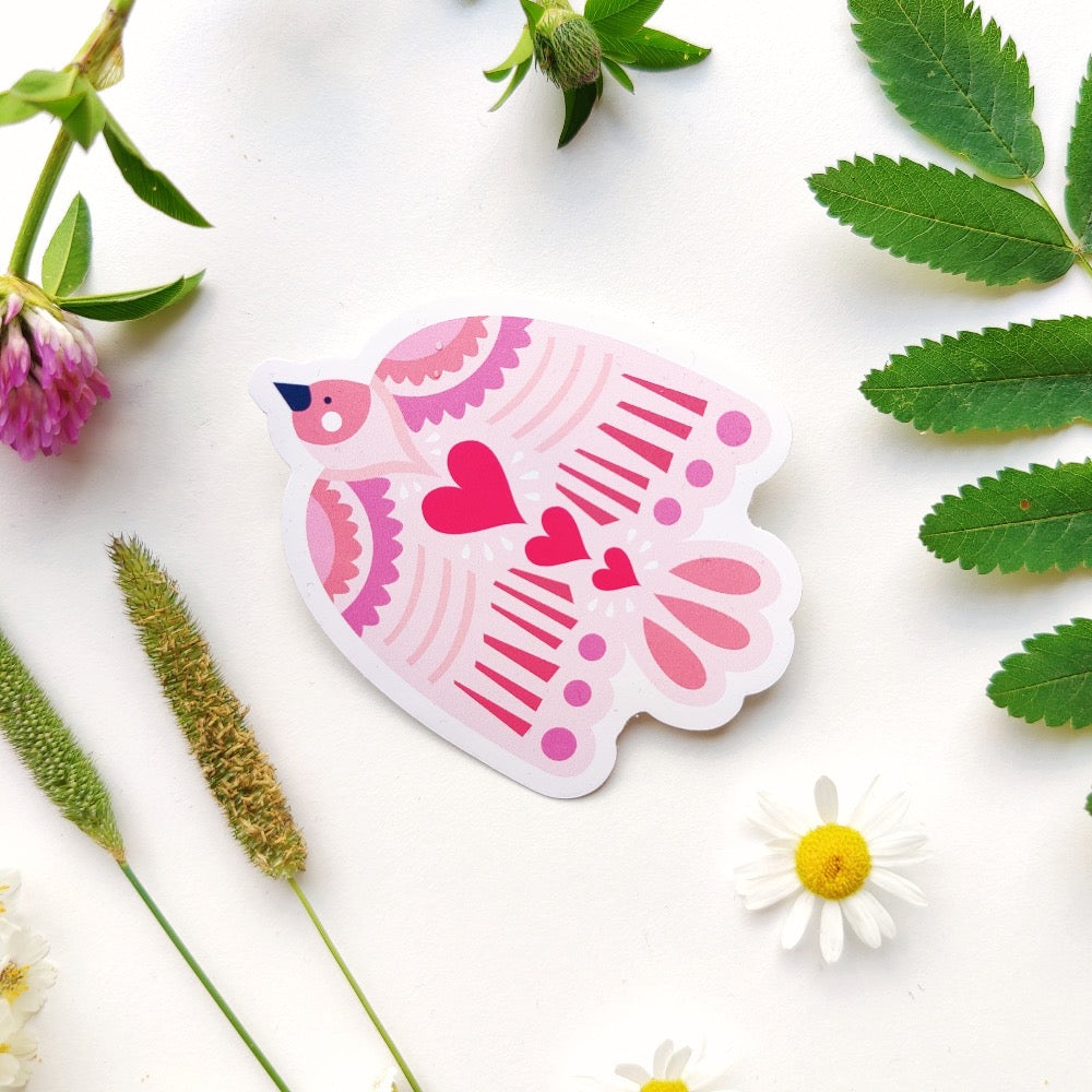 Emma Staples brand Lovebird-tarra x Kaarnavilla