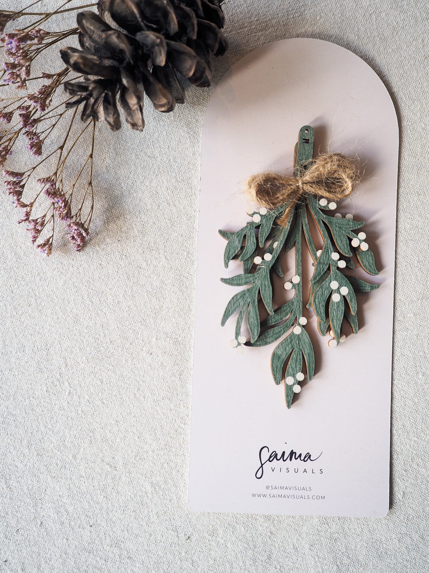 Vanerikukka Misteli, koivuvanerinen kukka