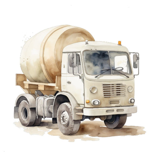 Poppaduun betoniauto silityskuva