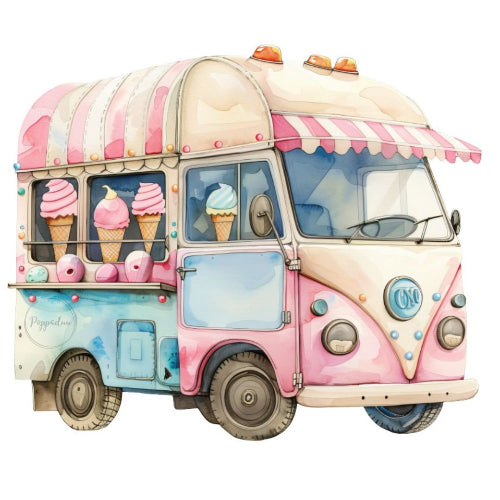 jäätelöauto, ice cream truck