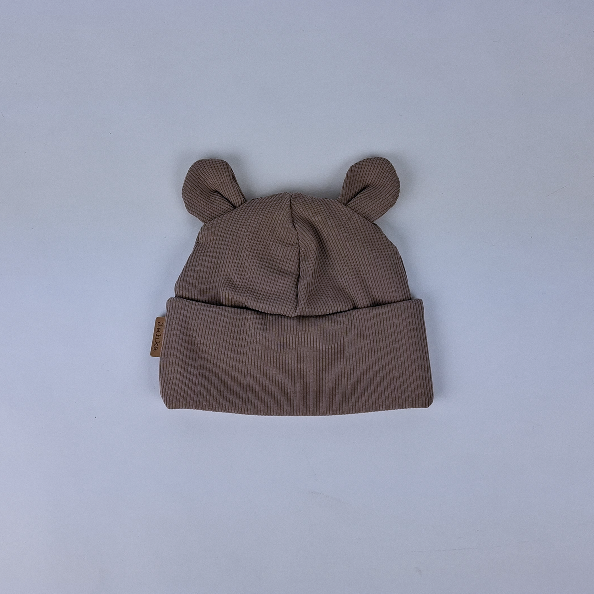 AAVA Ribbed beanie with teddy bear ears (various colors)