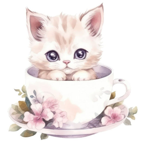 Poppaduun kisu teemukissa