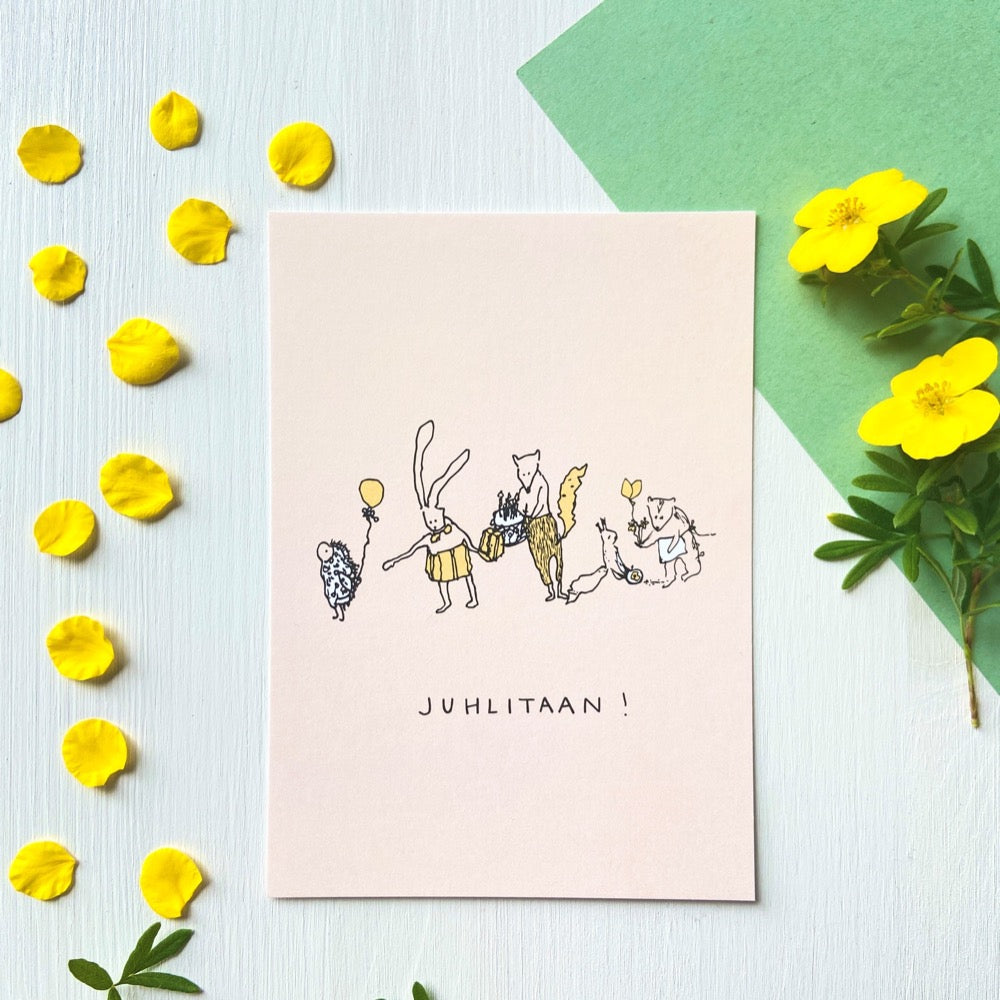 Puuhala onnittelukortti x Kaarnavilla