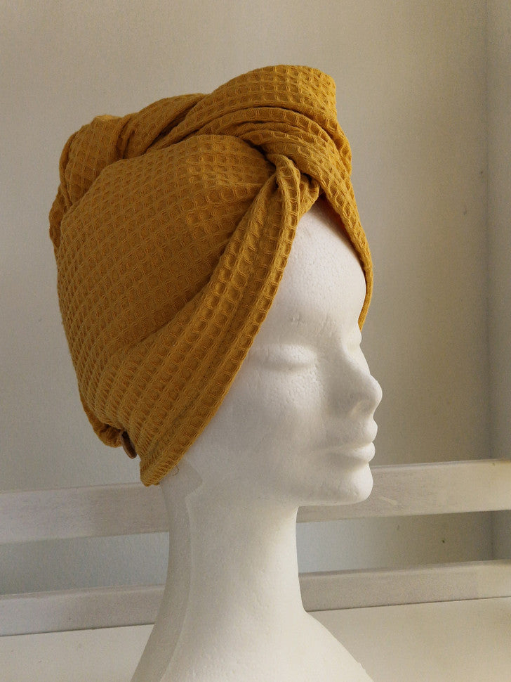 Pyyheturbaani vohvelikankaasta (eri värejä)