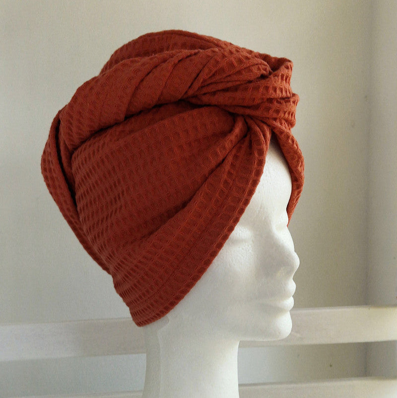 Pyyheturbaani vohvelikankaasta (eri värejä)