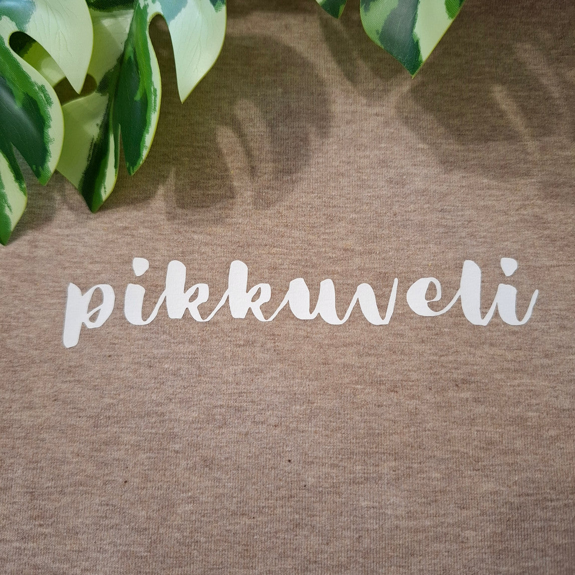 Poppaduun silityskuva valkoinen, tekstillä "pikkuveli"