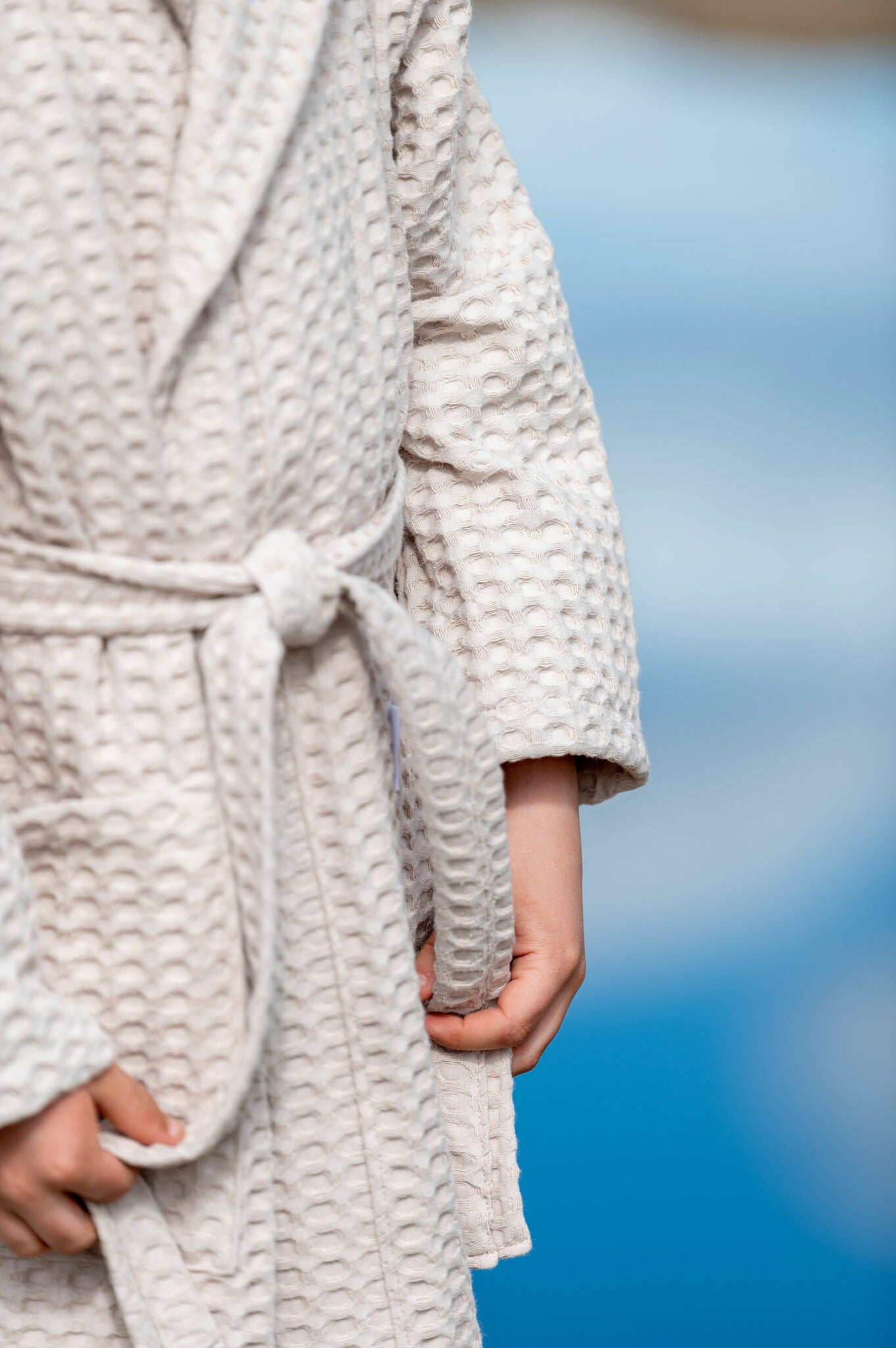 Waffle bathrobe, for children (various colors and sizes)