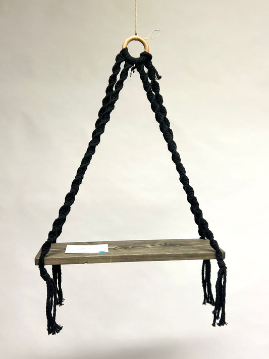 Macrame-hylly, kierrätyspuuvilla