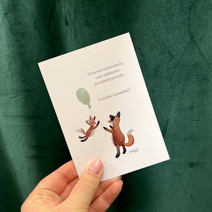 Tulisitko kummiksi -kortti, A6