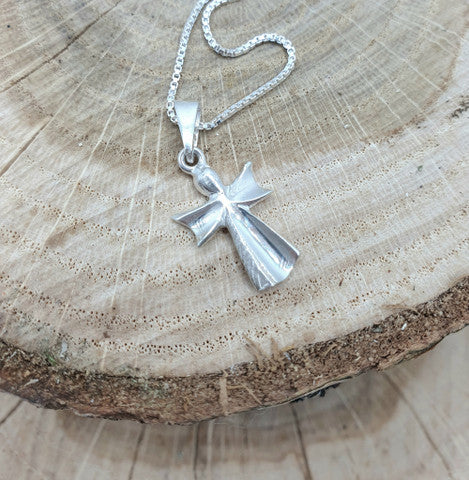 Angel pendant, silver