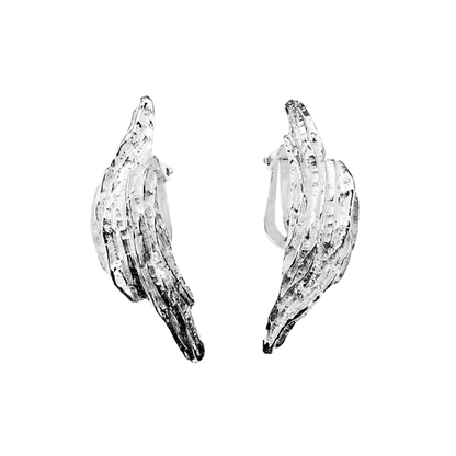 Freezing February earrings, silver