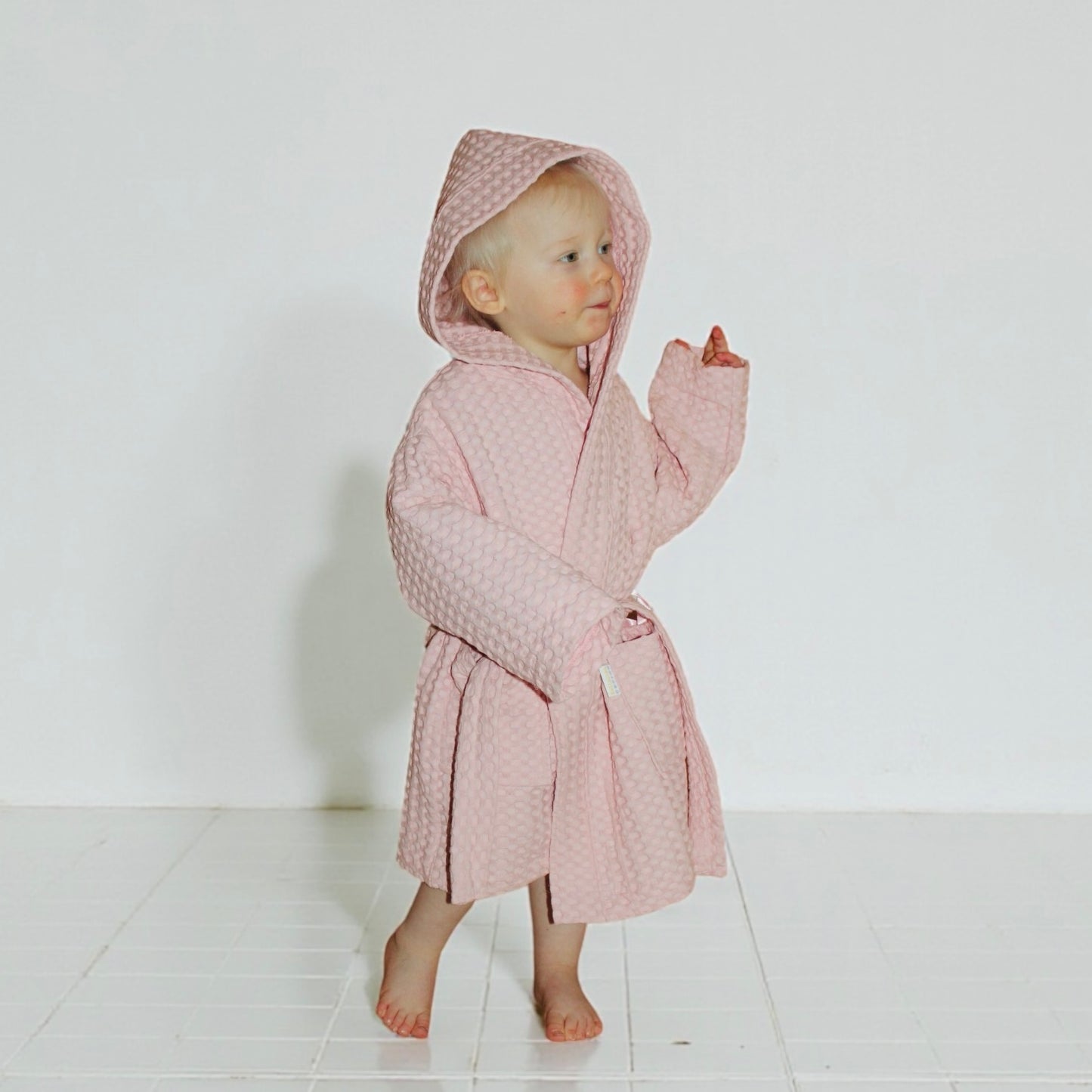 Waffle bathrobe, for children (various colors and sizes)