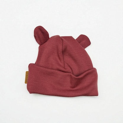 KAINO-Merinovillapipo nallen korvilla (eri värejä)