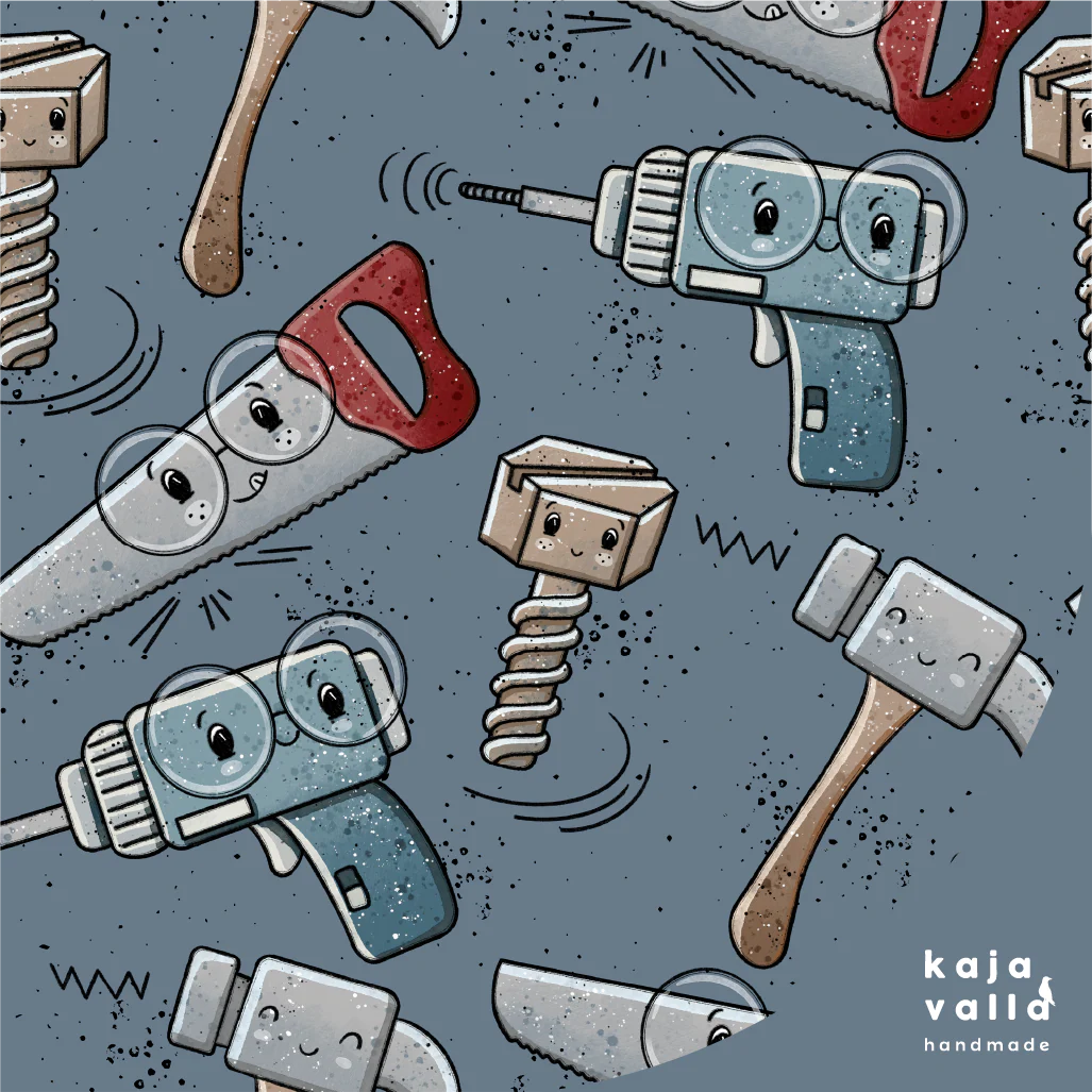 Työkalut-paita, laadukas pitkähihainen trikoopaita (eri kokoja)