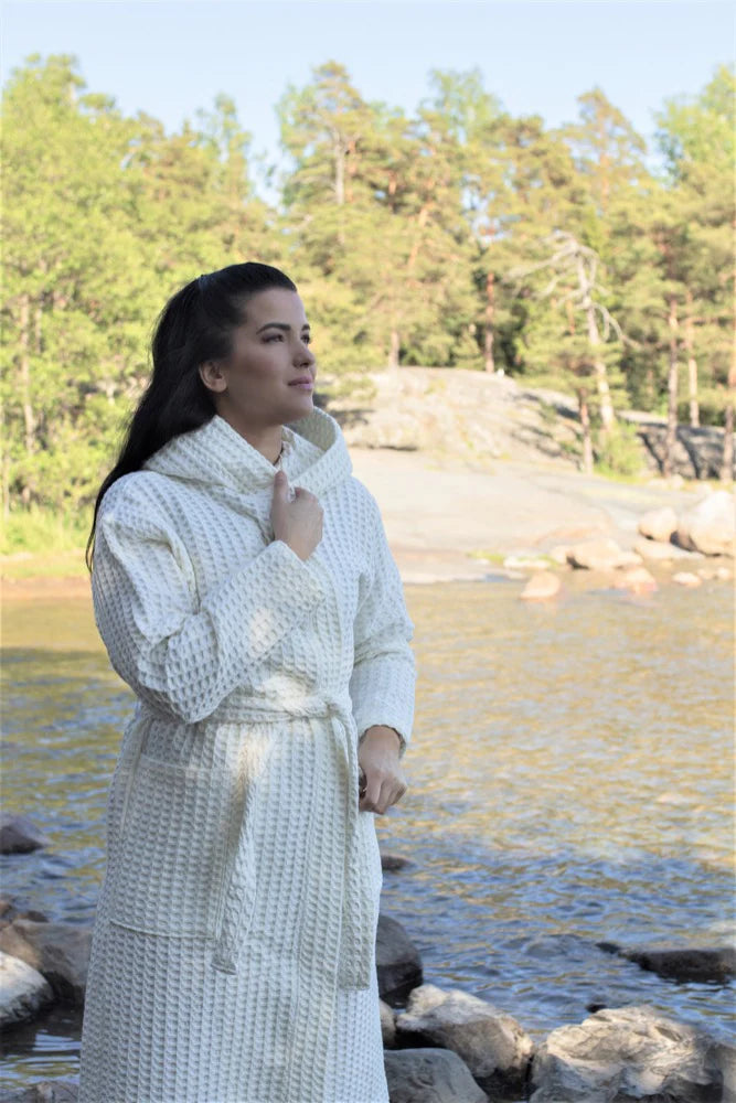 Värikäs vohvelikangas -kylpytakki, TILAUSTUOTE