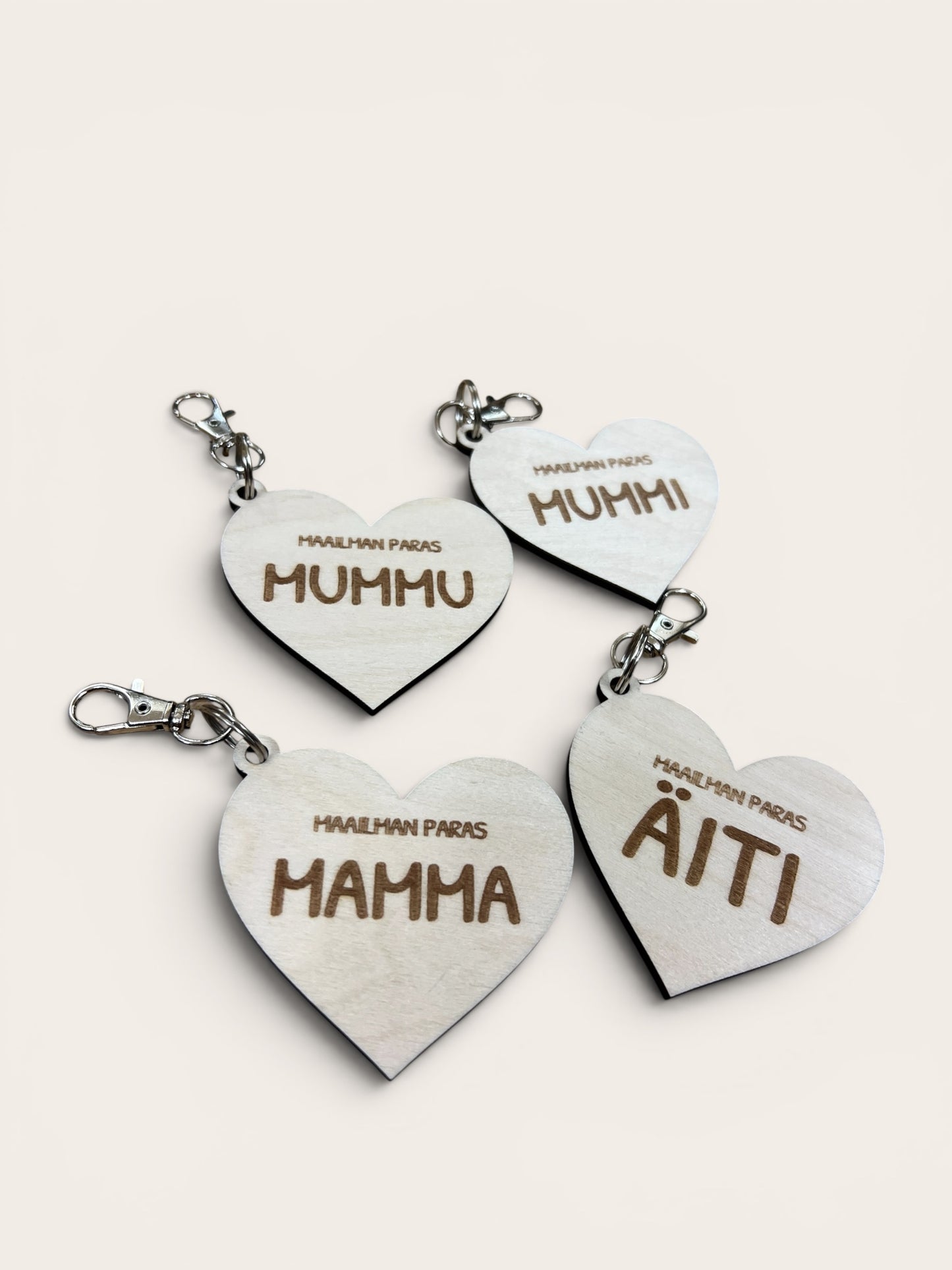 Avaimenperä äidille / isoäidille, suomalainen koivu