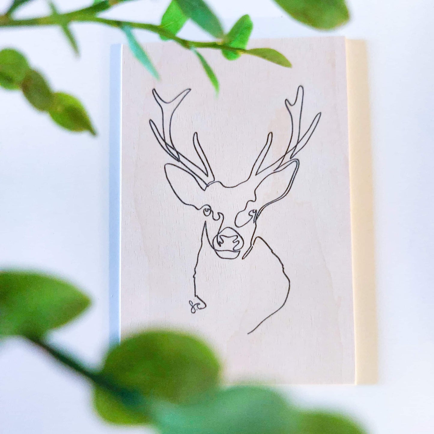 Animal plywood card, domestic birch plywood (various animals)