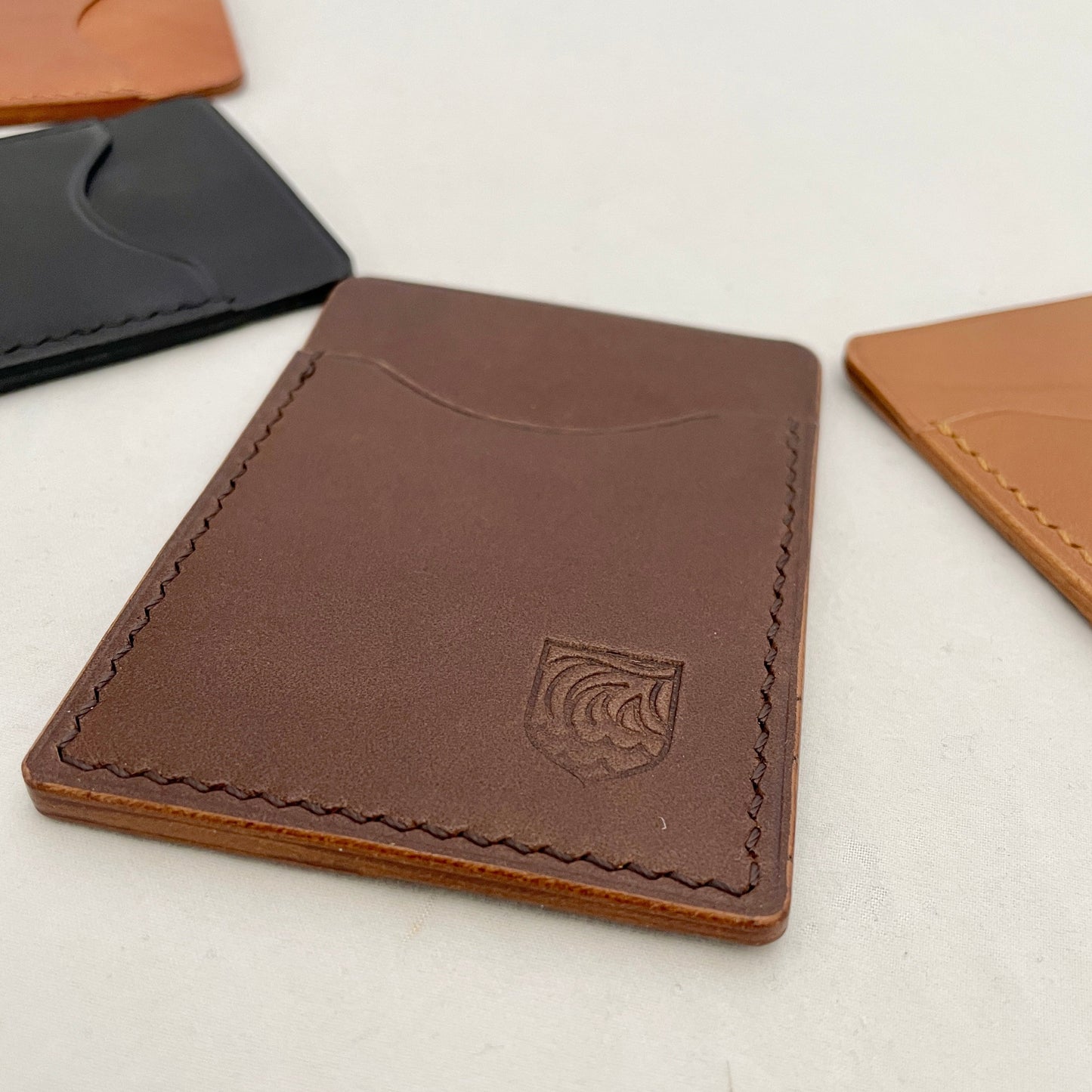 Card case, leather (different colors)